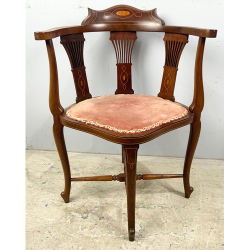 660 - INLAID CORNER CHAIR