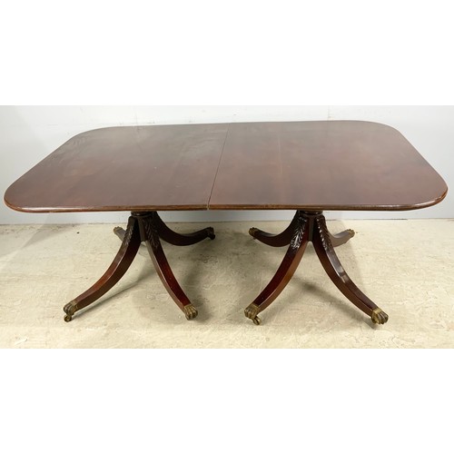 543 - TWIN PEDESTAL DINING TABLE