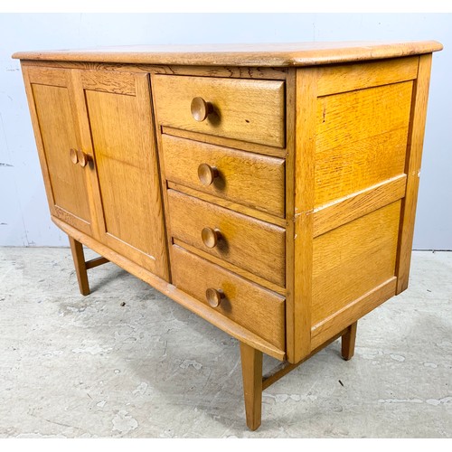 615 - ERCOL  / COTSWOLD STYLE LIGHT OAK SIDEBOARD WIDTH 121cm