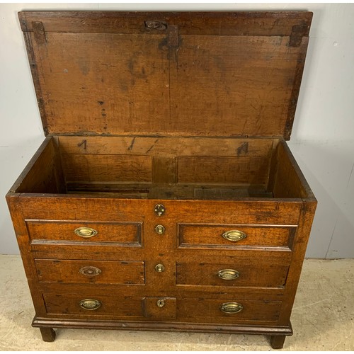 618 - CONVERTED OAK MULE CHEST WIDTH 120cm