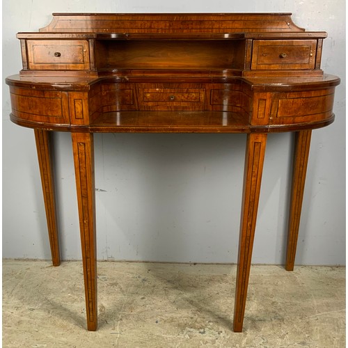 566 - UNUSUAL INLAID DESK / TABLE WIDTH   122cm