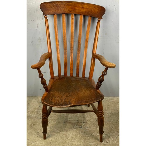 662 - SLAT BACK KITCHEN CARVER CHAIR