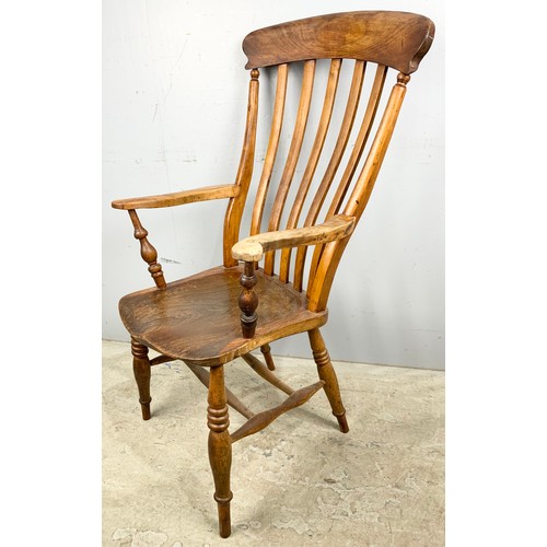 662 - SLAT BACK KITCHEN CARVER CHAIR