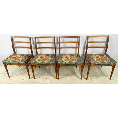 664 - STYLISH SET  OF 4 LATE CENTURY DINING CHAIRS POSSIBLY DANISH