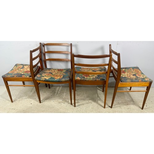 664 - STYLISH SET  OF 4 LATE CENTURY DINING CHAIRS POSSIBLY DANISH