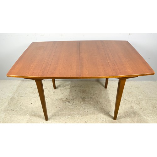 646 - STYLISH LATE CENTURY DINING TABLE WITH ONE LEAF  168cm x 84cm