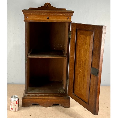 583 - INLAID POT CUPBOARD. 86cm H x 39cm W x 37cm D