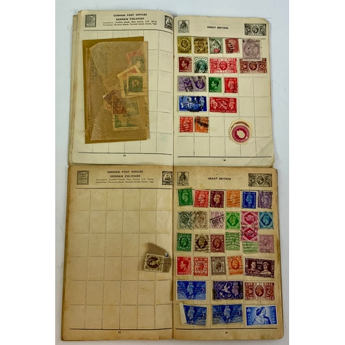 491 - 2 WHIRLWIND STAMP ALBUMS WITH HIHNE MOUNTED SELECTION OF WORLD STAMPS, A FEW FDCS, LOOSE STAMPS PENN... 