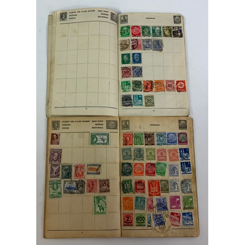 491 - 2 WHIRLWIND STAMP ALBUMS WITH HIHNE MOUNTED SELECTION OF WORLD STAMPS, A FEW FDCS, LOOSE STAMPS PENN... 