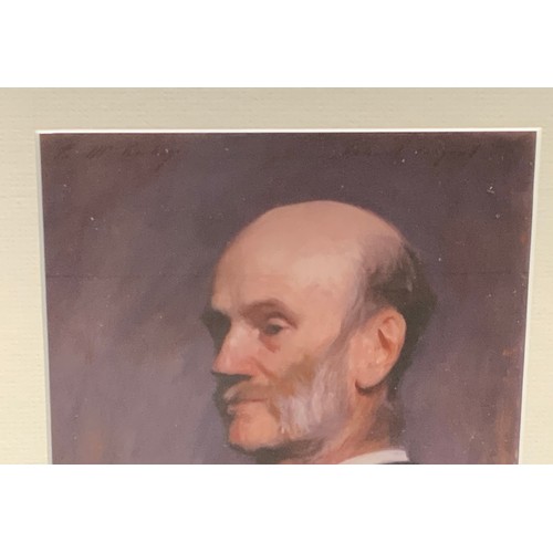 5 - OIL ON PAPER PORTRAIT OF A GENTLEMEN SIGNED TO MR BRABAZON JOHN S SARGENT TITLED HERCULES  BRABAZON ... 