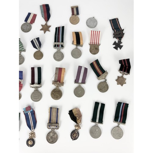 80 - MISC. MEDALS AND COMMEMORATIVES INC. IRON CROSS 2ND CLASS, VIETNAM MEDAL AND MANY OTHERS, SOME APPEA... 