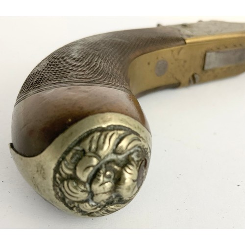 76 - OSBOURNE POCKET PISTOL, A 19TH CENTURY PERCUSSION PISTOL