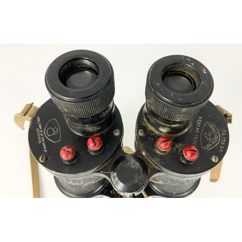 72 - WWII BRITISH 7X50 BINO PRISM NO.5 MK4 BINOCULARS POSSIBLY BY ROSS OF LONDON