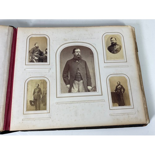 92 - AN INCREDIBLE PHOTOGRAPH ALBUM, WELL FILLED, 3RD BATTALION GRENADIER GUARDS, DUBLIN 1868