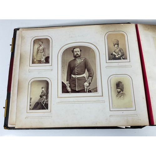 92 - AN INCREDIBLE PHOTOGRAPH ALBUM, WELL FILLED, 3RD BATTALION GRENADIER GUARDS, DUBLIN 1868