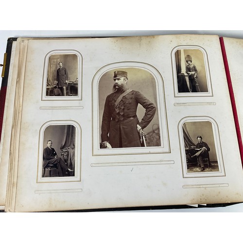 92 - AN INCREDIBLE PHOTOGRAPH ALBUM, WELL FILLED, 3RD BATTALION GRENADIER GUARDS, DUBLIN 1868