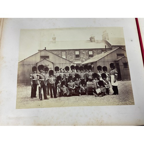 92 - AN INCREDIBLE PHOTOGRAPH ALBUM, WELL FILLED, 3RD BATTALION GRENADIER GUARDS, DUBLIN 1868