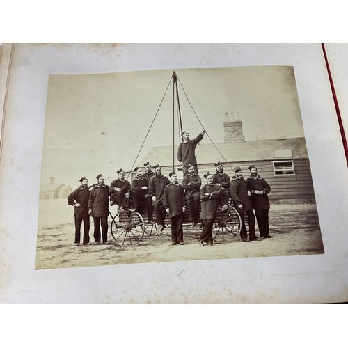 92 - AN INCREDIBLE PHOTOGRAPH ALBUM, WELL FILLED, 3RD BATTALION GRENADIER GUARDS, DUBLIN 1868