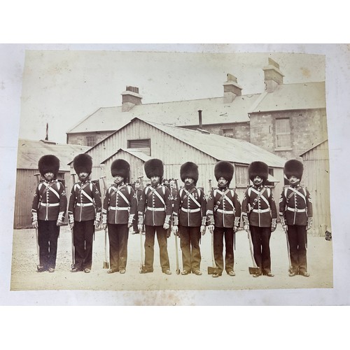 92 - AN INCREDIBLE PHOTOGRAPH ALBUM, WELL FILLED, 3RD BATTALION GRENADIER GUARDS, DUBLIN 1868