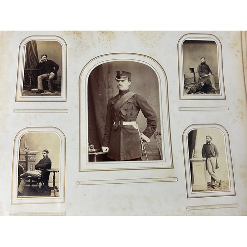 92 - AN INCREDIBLE PHOTOGRAPH ALBUM, WELL FILLED, 3RD BATTALION GRENADIER GUARDS, DUBLIN 1868