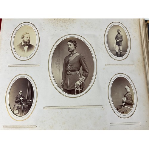 92 - AN INCREDIBLE PHOTOGRAPH ALBUM, WELL FILLED, 3RD BATTALION GRENADIER GUARDS, DUBLIN 1868