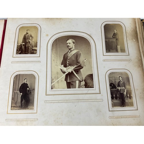 92 - AN INCREDIBLE PHOTOGRAPH ALBUM, WELL FILLED, 3RD BATTALION GRENADIER GUARDS, DUBLIN 1868