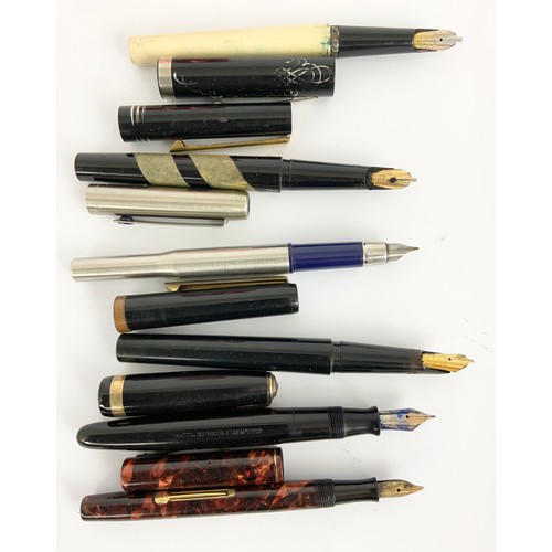 127 - MISC. FOUNTAIN PENS  INC WATERMANS, PARKER VACUMATIC, SMIOID, PARKER ETC