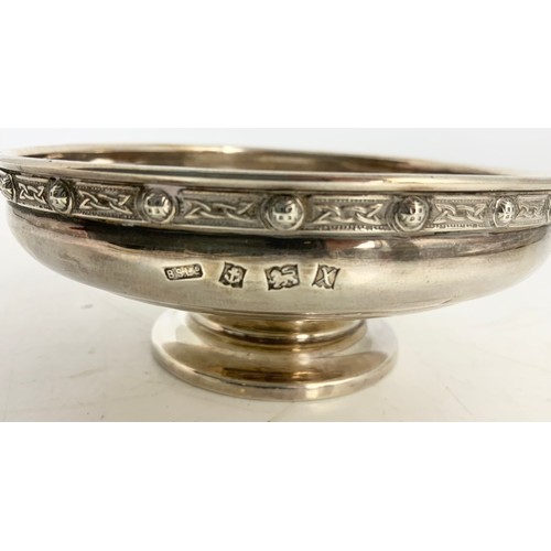 221 - HALLMARKED B S LTD BIRMINGHAM 1972 SILVER PEDESTAL BOWL  / BON BON DISH 132g