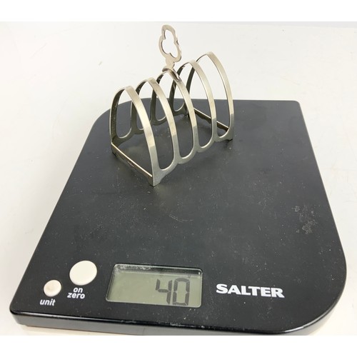 235 - HALLMARKED SILVER 5 BAR TOAST RACK 40g