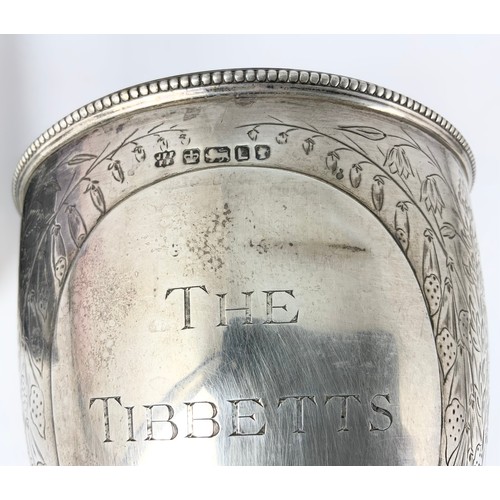 330 - SILVER TROPHY, THE TIBBETTS CUP, APPROX. 595g GROSS