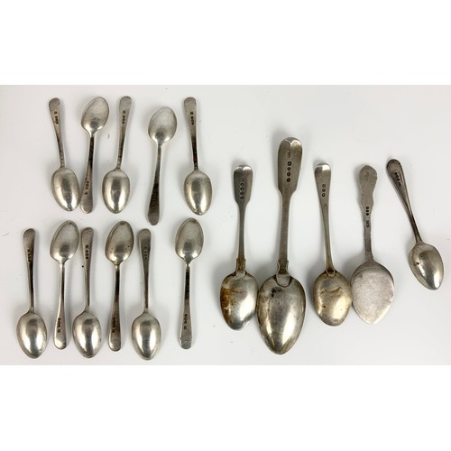 262 - VARIOUS HALLMARKED SILVER SPOONS 248g