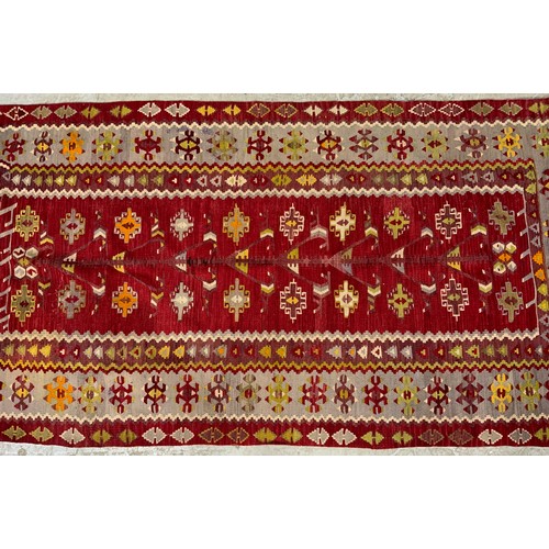 699 - TURKISH AYDIN KILIM RUG 211cm x 110cm