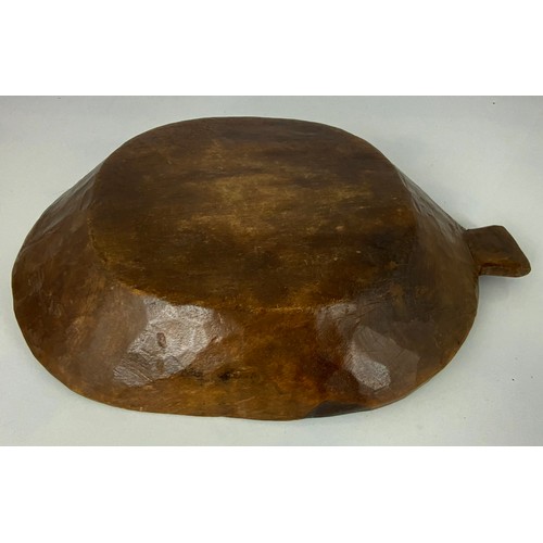 335 - WOODEN  DAIRY BOWL WIDTH 51cm