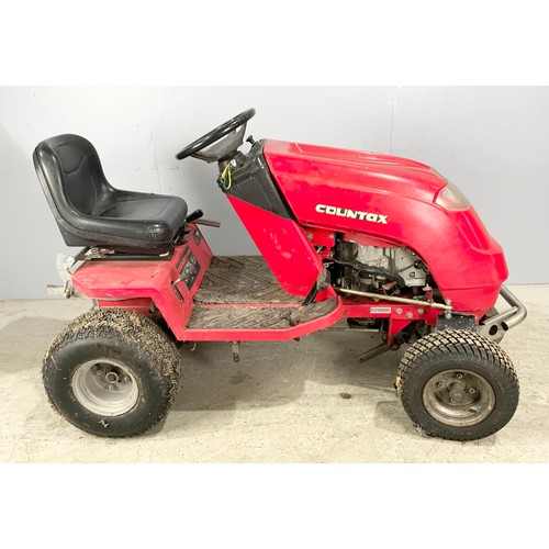 504 - COUNTAX C800H 4 WHEEL DRIVE RIDE ON MOWER WITH CUTTING DECK AND GRASS COLLECTOR