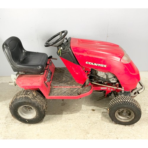 504 - COUNTAX C800H 4 WHEEL DRIVE RIDE ON MOWER WITH CUTTING DECK AND GRASS COLLECTOR