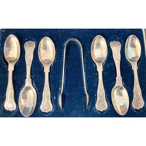 201 - 3 SETS OF CASED HALLMARKED SILVER  TEA SPOONS