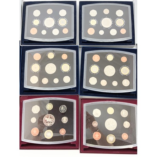 373 - MISC. ROYAL MINT CASED SETS OF PROOF COINS IN PRESENTATION BOXES INC. 2000 (2), 2001 (2) AND 2002 (2... 