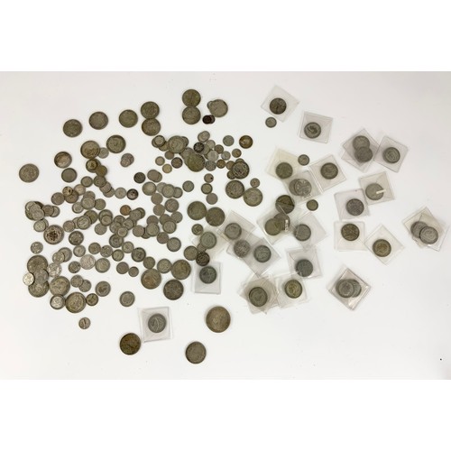 398 - UK SILVER COINAGE INC HALF CROWNS, FLORINS, SHILLINGS, SIXPENCES ETC APRROX 1.3kg