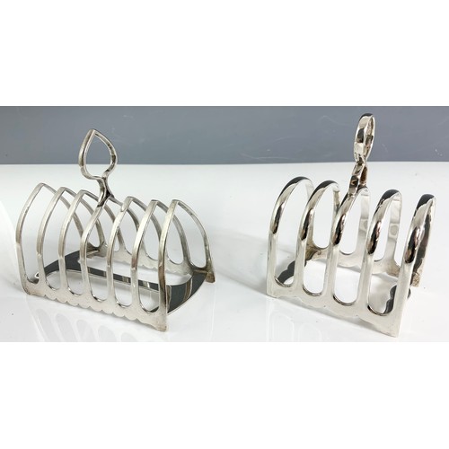 236 - 2 HALLMARKED SILVER TOAST RACKS 241g