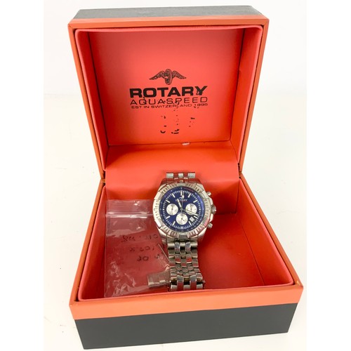 476 - ROTARY AQUASPEED GENTS WRISTWATCH WITH BOX