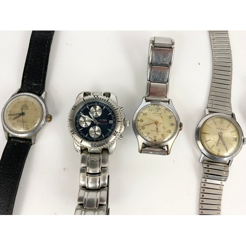 464 - QTY. GENTS VINTAGE AND OTHER WRIST WATCHES