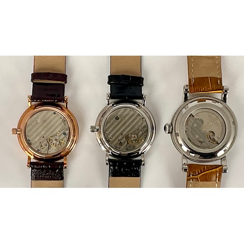 460 - 3 MINORVA GENTS WRISTWATCHES