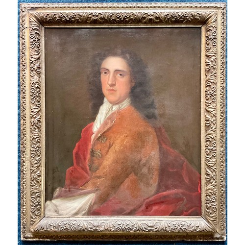 1 - EARLY 19TH CENTURY PORTRAIT OF A GENTLEMAN IN HIS FINERY, LABELLED RICHMOND TO THE STRETCHER, PROVEN... 