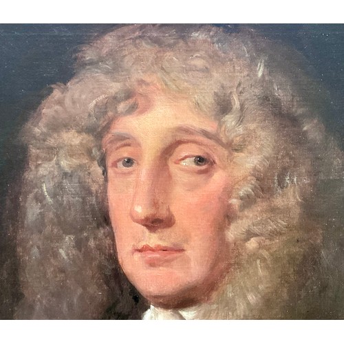 2 - OIL ON CANVAS PORTRAIT OF A GENTLEMAN, LABELLED VERSO ‘A COPY BY GEORGE RICHMOND OF A FINE KNELLER F... 