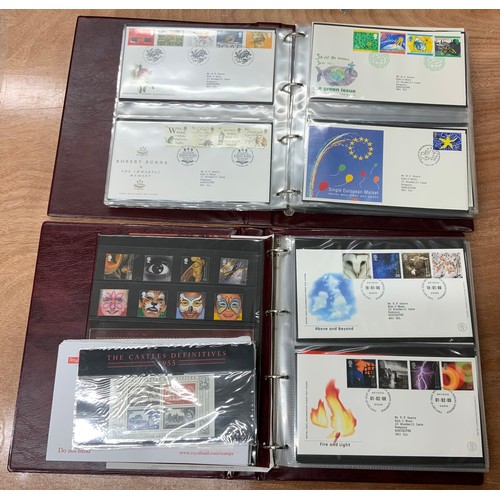 485 - TWO ROYAL MAIL FIRST DAY COVER ALBUMS, WITH A SELECTION OF FIRST DAY COVERS