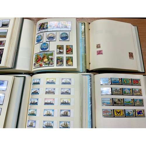 519 - DEVON ALBUMS WITH STAMPS OF ADEN, ANTIGUA, ASCENSION, FALKLANDS, PITCAIRN ISLANDS IN 5 ALBUMS INCLUD... 