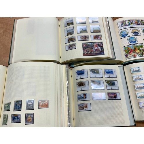 519 - DEVON ALBUMS WITH STAMPS OF ADEN, ANTIGUA, ASCENSION, FALKLANDS, PITCAIRN ISLANDS IN 5 ALBUMS INCLUD... 