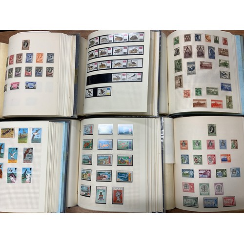 530 - 7 DEVON PEG ALBUMS WITH EARLY QUEEN ELIZABETH II SETS INCLUDING TOP VALUE DEFINITIVES AND COMMEMORAT... 