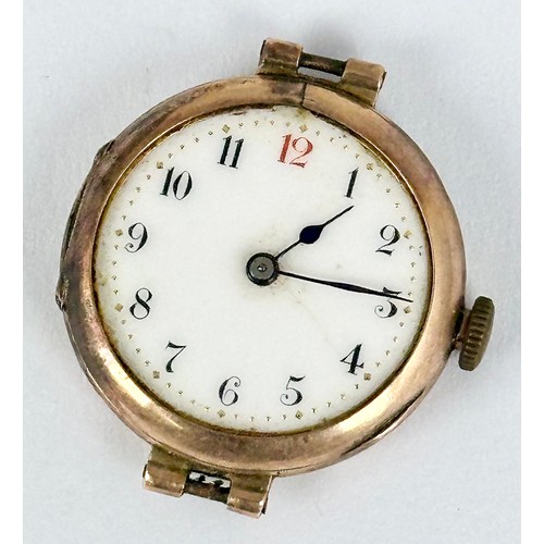 440 - LADIES GOLD CASED WRISTWATCH AF