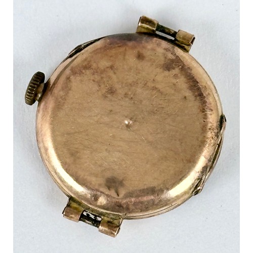 440 - LADIES GOLD CASED WRISTWATCH AF